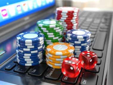 Texas Hold'em Bonus live dealer table on gmtogel showing three cards on the flop, player buttons, and betting options